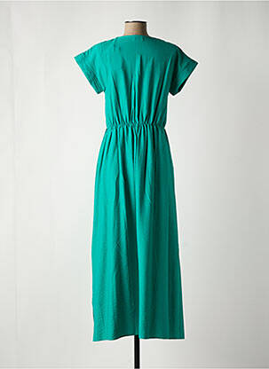 Robe longue manches courtes manches courtes vert C'EST BEAU LA VIE femme