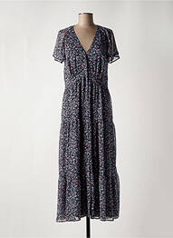 Robe longue manches courtes manches courtes noir MERI & ESCA femme