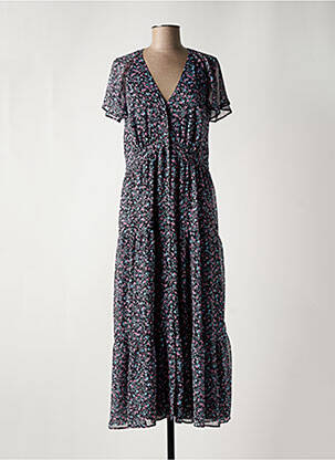Robe longue manches courtes manches courtes noir MERI & ESCA femme