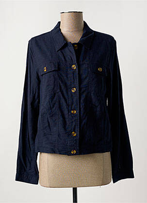 Veste casual coupe droite bleu ÉTYMOLOGIE femme