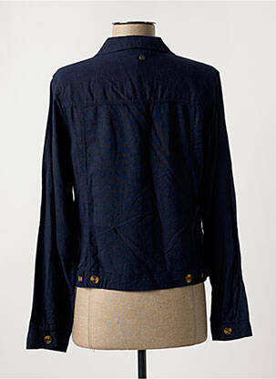 Veste casual coupe droite bleu ÉTYMOLOGIE femme