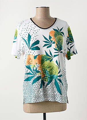 T-shirt imprimé fantaisie manches courtes blanc HC MHC femme