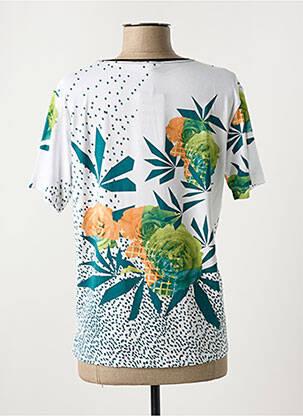 T-shirt imprimé fantaisie manches courtes blanc HC MHC femme