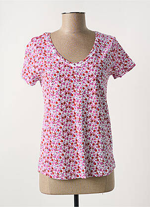 T-shirt coupe cintrée manches courtes rose C'EST BEAU LA VIE femme