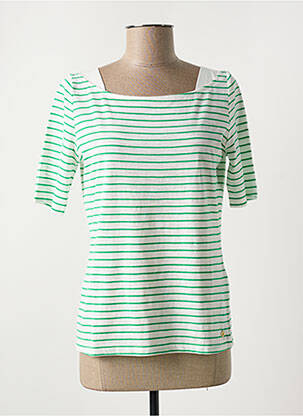 T-shirt coupe cintrée manches courtes vert ÉTYMOLOGIE femme