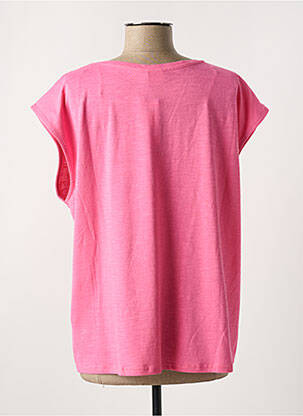 T-shirt coupe droite manches courtes rose C'EST BEAU LA VIE femme