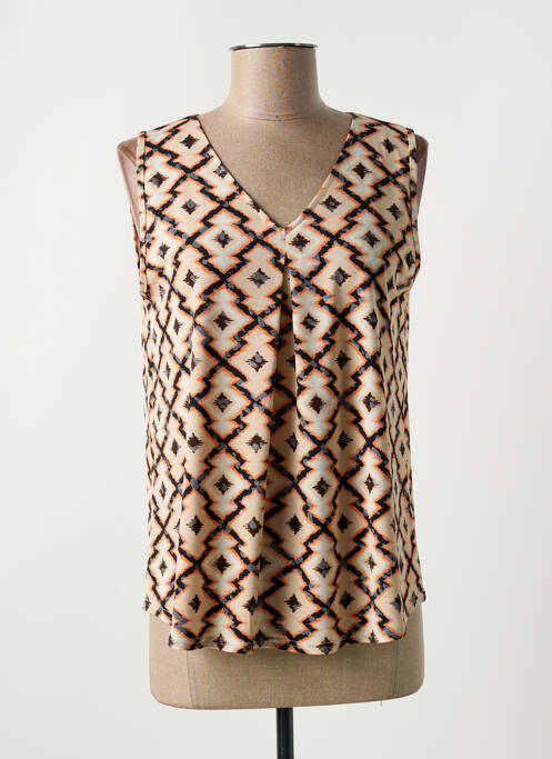 Blouse marron GEVANA pour femme