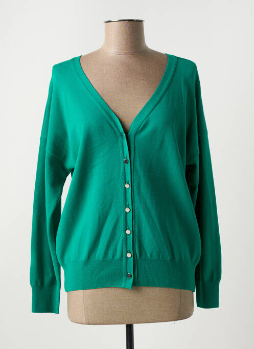 Gilet manches longues vert GRIFFON pour femme