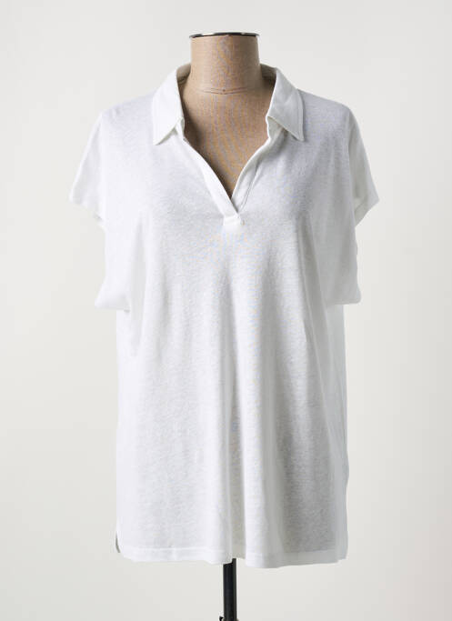 Polo blanc MD'M pour femme