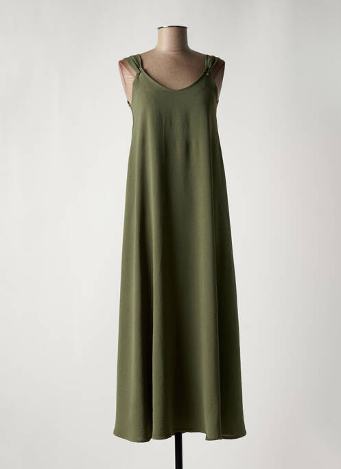 Robe longue vert GEVANA pour femme