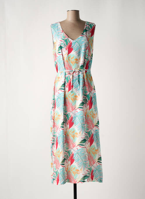 Robe mi-longue bleu GRIFFON pour femme