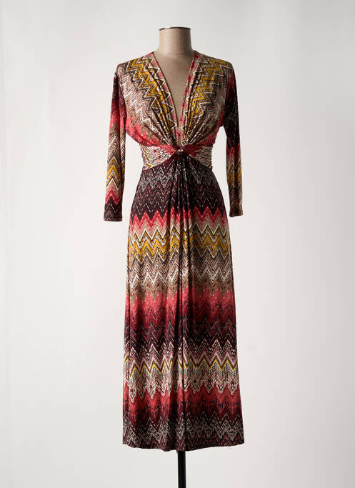 Robe mi-longue rouge REVD'ELLE pour femme