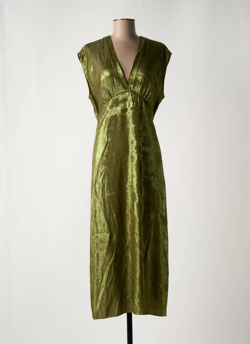 Robe mi-longue vert PLEASE pour femme