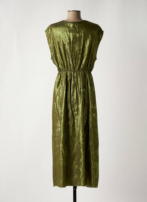 Robe mi-longue vert PLEASE pour femme
