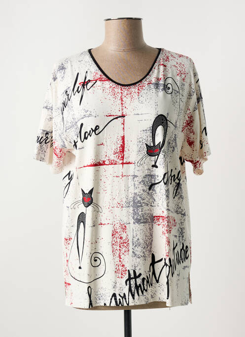 T-shirt blanc HC MHC pour femme