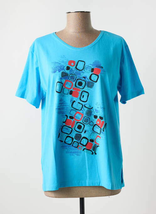 T-shirt bleu HC MHC pour femme