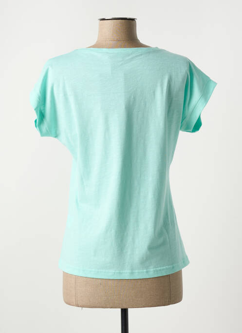 T-shirt bleu I.ODENA pour femme
