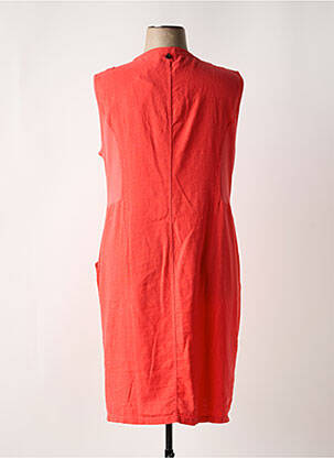 Robe mi-longue sans manche sans manche rouge MALOKA femme