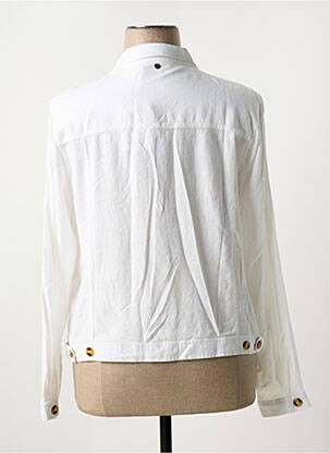Veste casual poches blanc ÉTYMOLOGIE femme