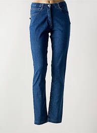 Jeans coupe slim stretch taille normale bleu CHRISTINE LAURE femme
