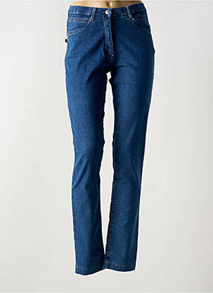 Jeans coupe slim stretch taille normale bleu CHRISTINE LAURE femme