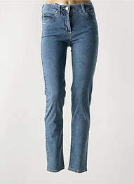 Jeans coupe slim stretch taille normale bleu ANNA MONTANA femme