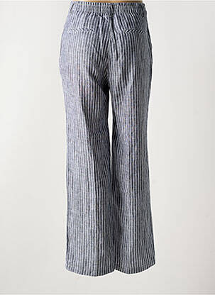 Pantalon droit fermeture zippée sous rabat boutonné taille normale gris ANNA MONTANA femme