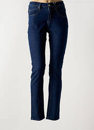 Jeans coupe slim stretch taille normale bleu GEVANA femme