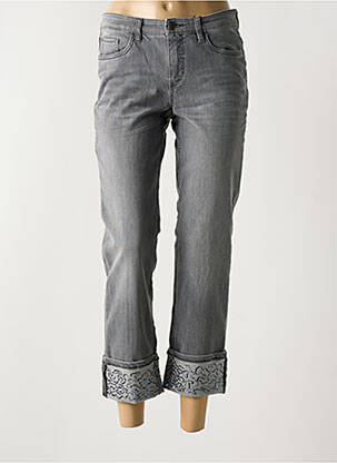 Jeans coupe droite stretch taille normale gris STARK femme