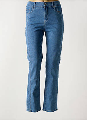 Jeans coupe slim stretch taille normale bleu ANNA MONTANA femme