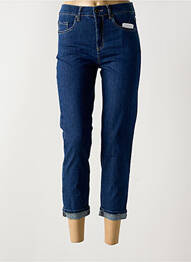 Jeans coupe slim stretch taille normale bleu ANNA MONTANA femme