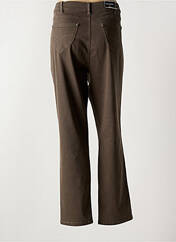 Jeans coupe slim marron ANNA MONTANA pour femme seconde vue