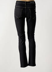 Jeans coupe slim noir GEVANA pour femme seconde vue