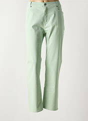Jeans coupe slim vert ANNA MONTANA pour femme seconde vue