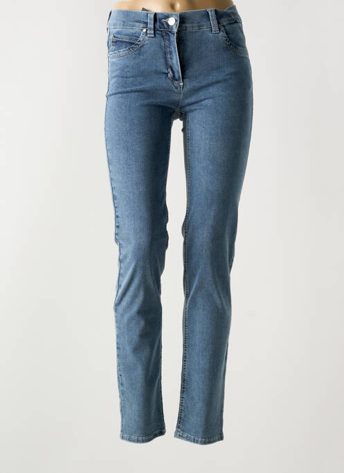 Jeans coupe slim bleu ANNA MONTANA pour femme