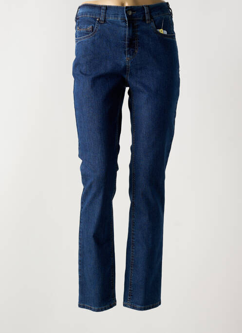 Jeans coupe slim bleu ANNA MONTANA pour femme