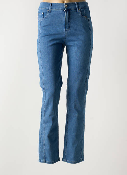 Jeans coupe slim bleu ANNA MONTANA pour femme