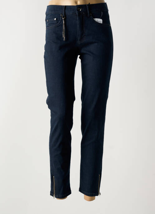 Jeans coupe slim bleu ANNA MONTANA pour femme