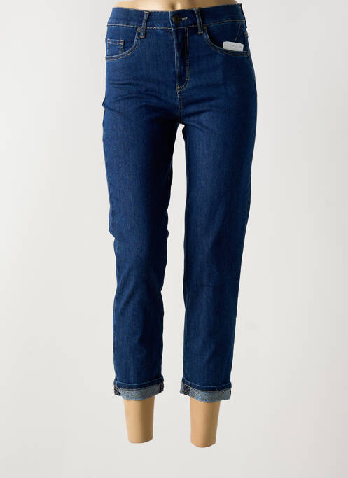 Jeans coupe slim bleu ANNA MONTANA pour femme