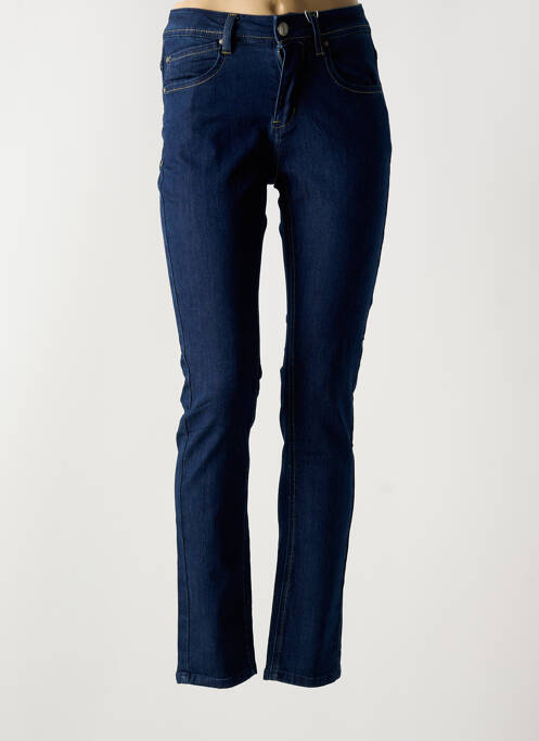 Jeans coupe slim bleu GEVANA pour femme