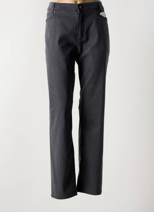 Jeans coupe slim gris ANNA MONTANA pour femme