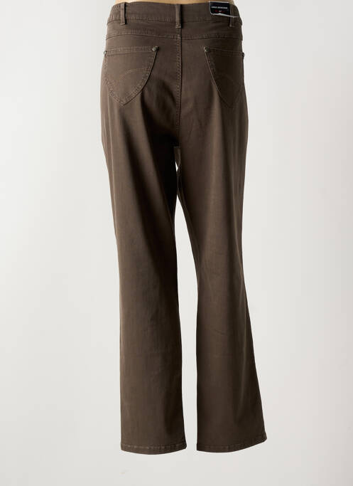 Jeans coupe slim marron ANNA MONTANA pour femme