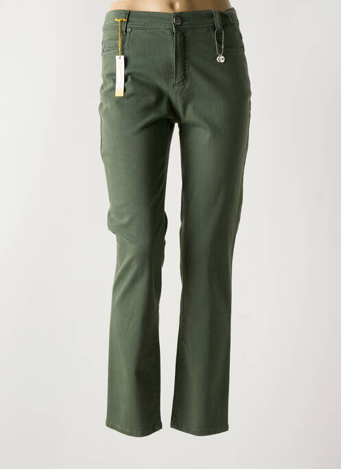 Jeans coupe slim vert ANNA MONTANA pour femme