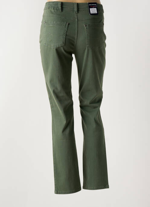 Jeans coupe slim vert ANNA MONTANA pour femme