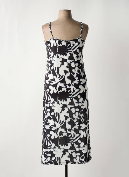 Robe mi-longue noir MALOKA pour femme