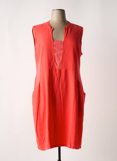 Robe mi-longue rouge MALOKA pour femme