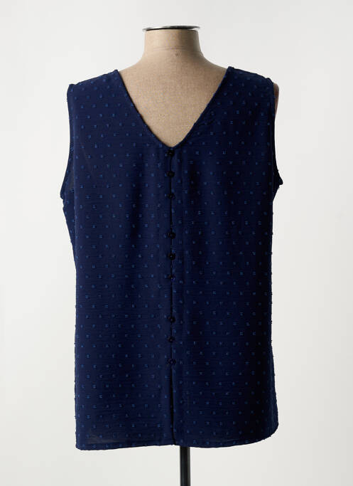 Top bleu AZAY pour femme