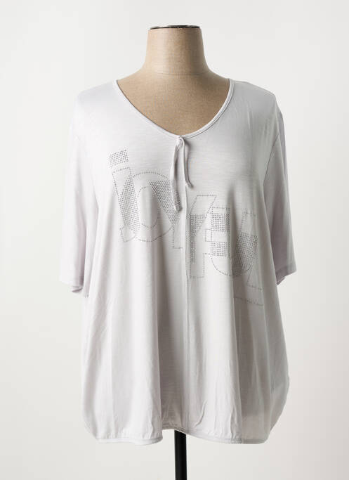 T-shirt gris BARBARA LEBEK pour femme