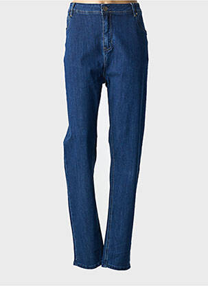 Jeans coupe slim stretch taille normale bleu GEVANA femme