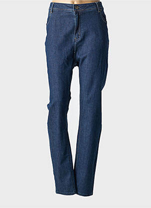 Jeans coupe slim stretch taille normale bleu GEVANA femme